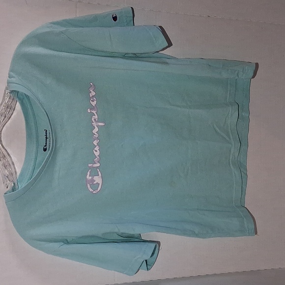 Champion Kids Light Blue Short Sleeve Tee - Picture 1 of 8